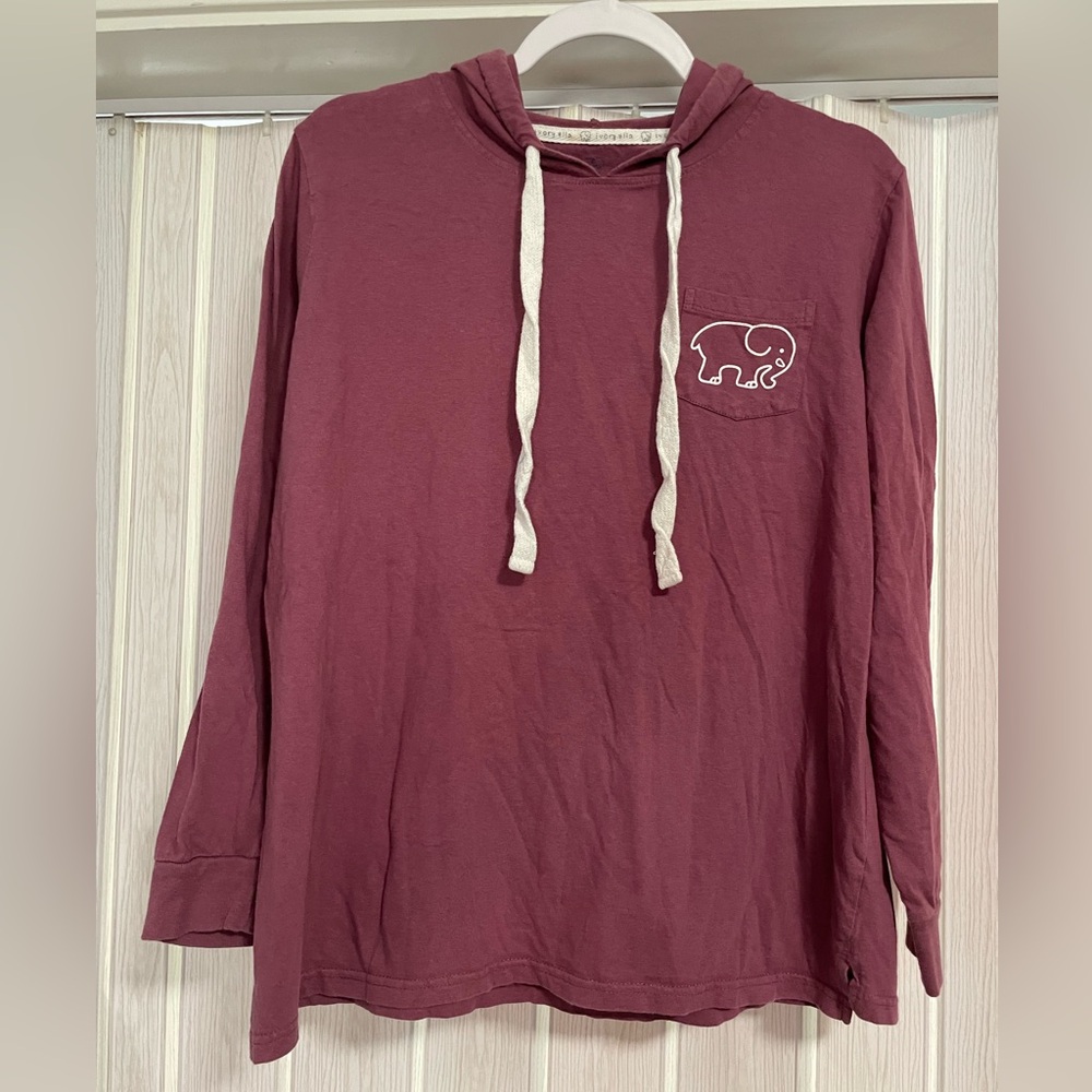 Ivory Ella Hooded Long Sleeve Shirt